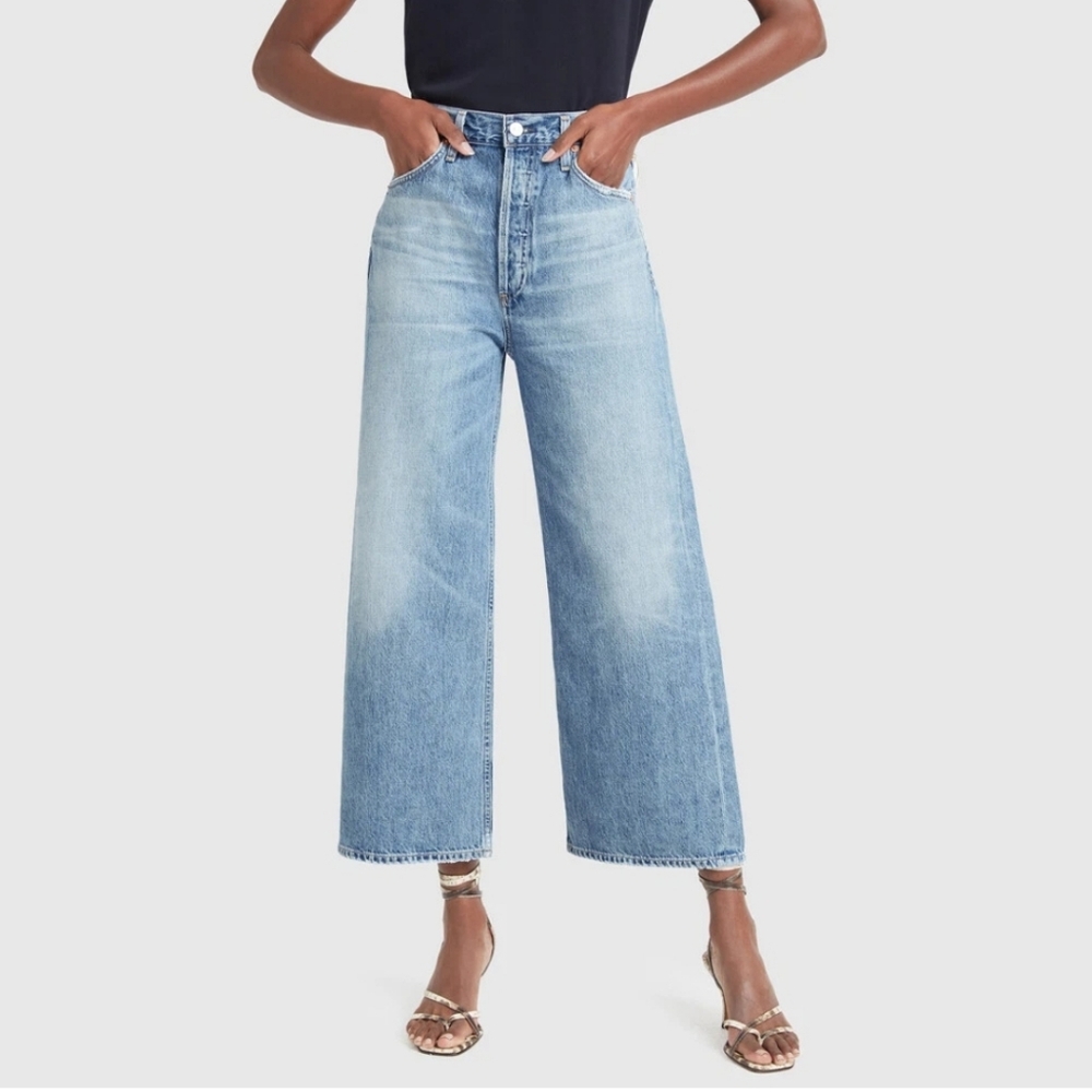CITIZENS OF HUMANITY SACHA HIGH RISE WIDE LEG CROPPED JEAN ORGANIC SIZE 32